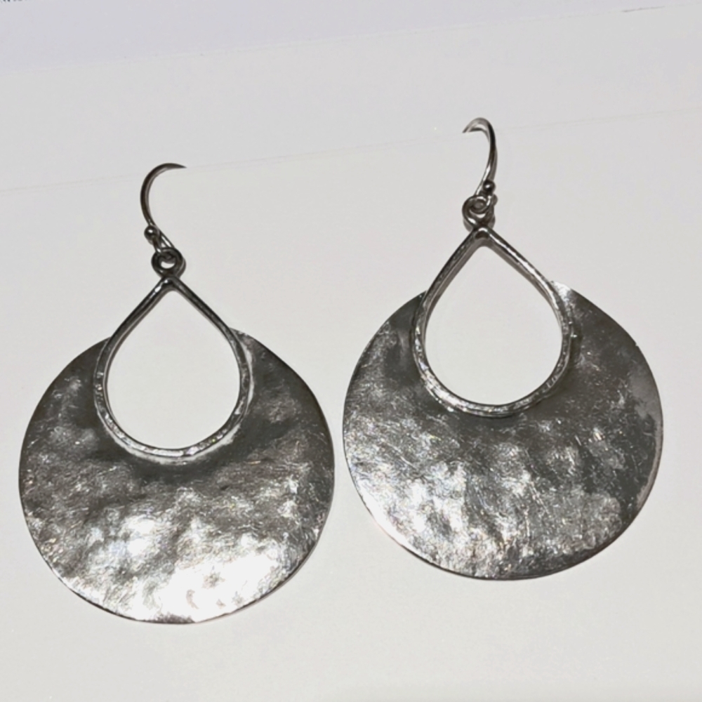 Sterling Silver Crescent Earrings